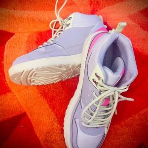 UGG Women’s High Top Sneakers – Size 10, Lavender & Pink, Gently Worn.